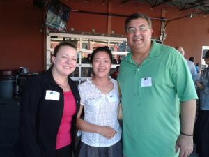 Three of the attendees standing together