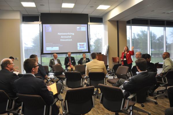 Attendees  listening to panel discussion